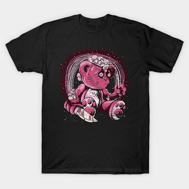 Kowai Pink Killer Teddy Pastel Goth T-Shirt by ShirtsShirtsndmoreShirts